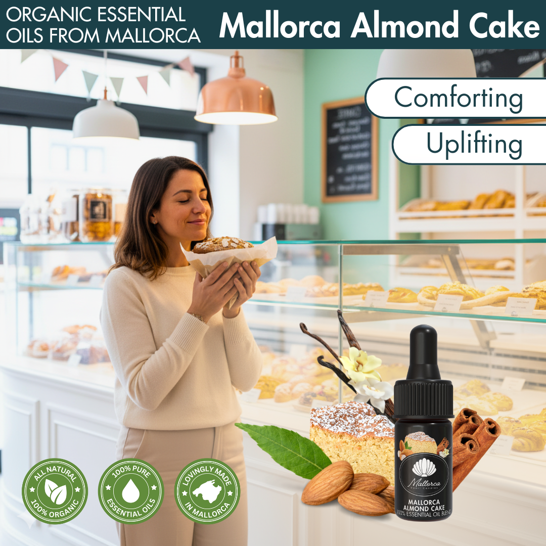 Gato d'Ametlla Mallorquín · Aceites esenciales orgánicos de Mallorca · Indulgencia Reconfortante