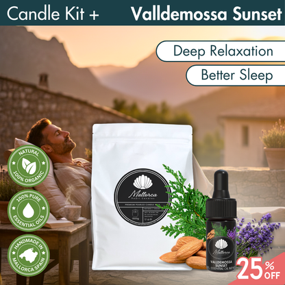 Kit de vela perlada + paquete de aceites esenciales (25 % de descuento en aceite)