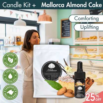 Kit de vela perlada + paquete de aceites esenciales (25 % de descuento en aceite)