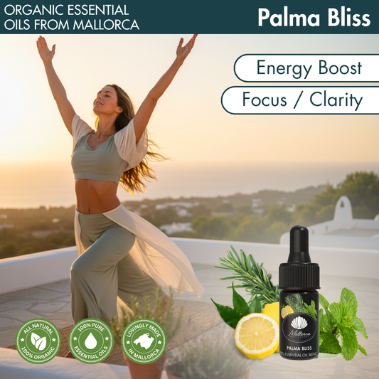 Palma Bliss · Organic Essential Oils of Mallorca · Energy Boost