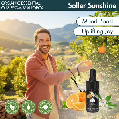 Soller Sunshine · Aceites esenciales orgánicos de Mallorca · Mejora del Estado de Ánimo