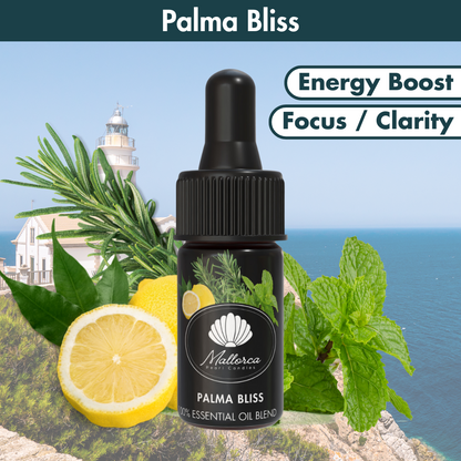 Palma Bliss · Aceites esenciales orgánicos de Mallorca · Aumento de Energía