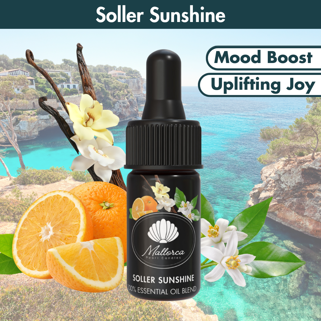 Soller Sunshine · Organic Essential Oils of Mallorca · Mood Boost